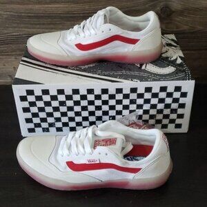 New Vans Ave Sport Sneakers White Skateboarding Skater Streetwear Casual Leather